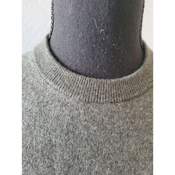 Theory Gray Long Sleeve Merino Wool Sweater Size S Office Wear Wedding Casual - Picture 2 of 8